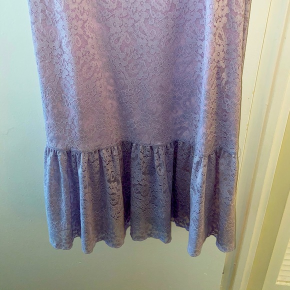 Revolve Lavender Lace Midi Dress - Picture 2 of 4